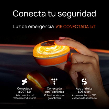 La baliza de emergencia V16 de FlashLED